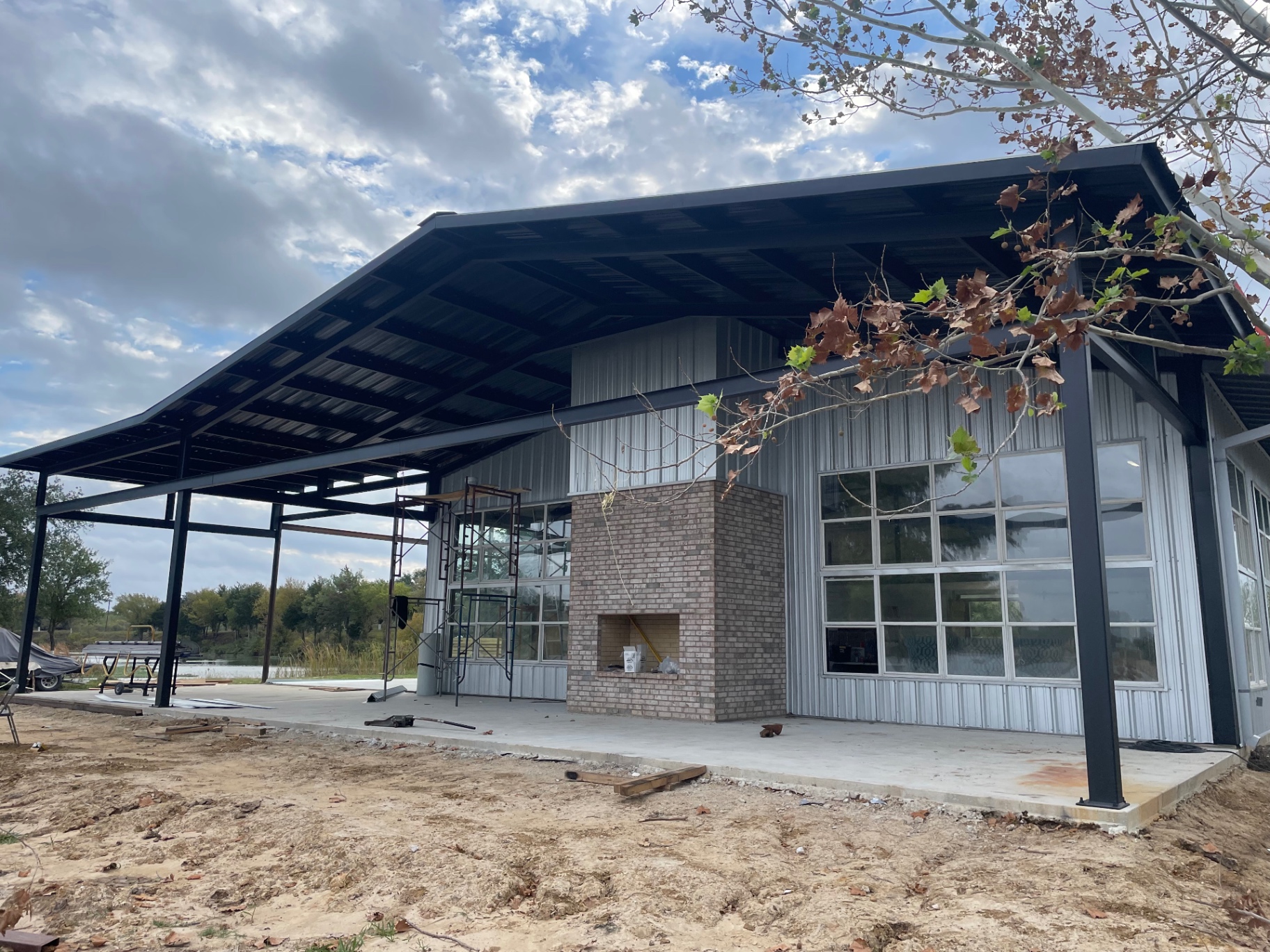Lodge with Steel Pavilion