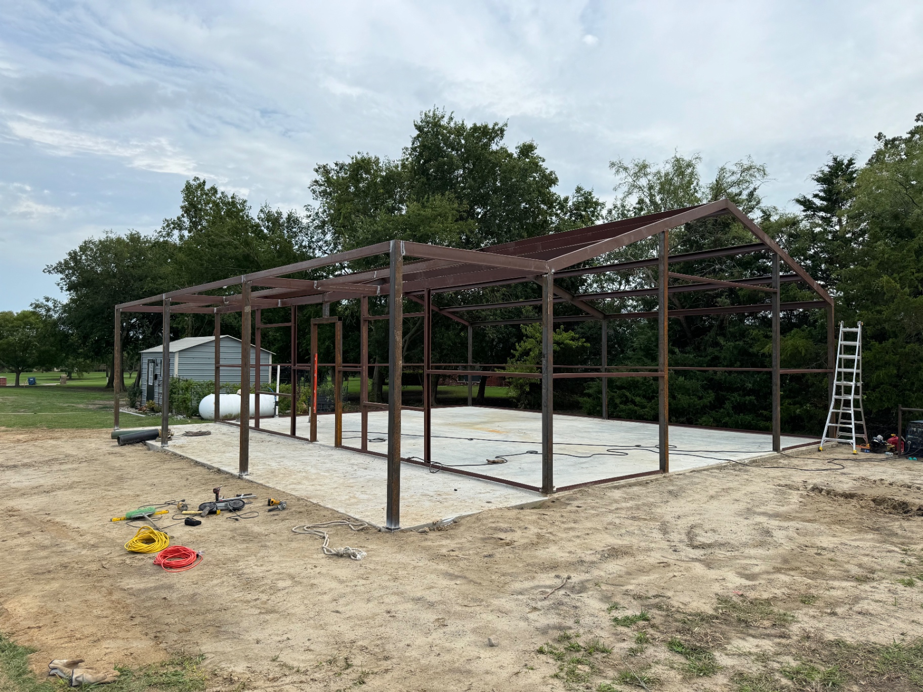 Barn Frame Erection